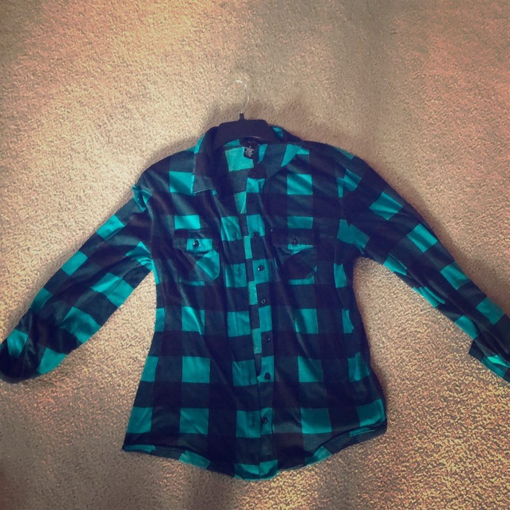 Real and black flannel